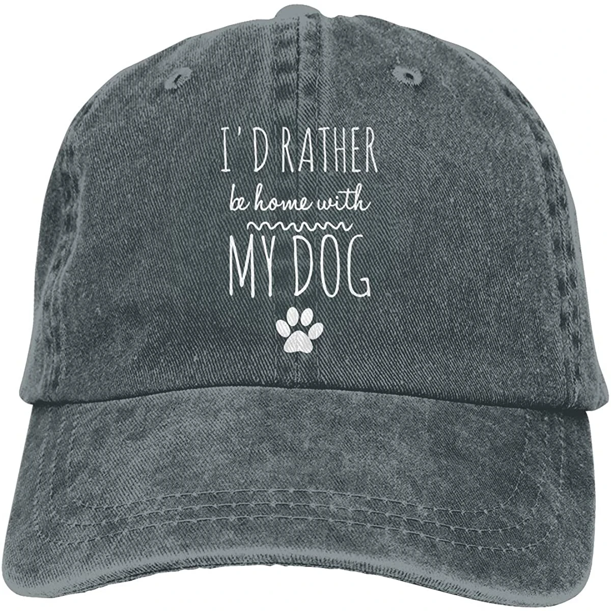 Qevenon-08 Men's/Women's I'd Rather Be Home With My Dog Yarn-Dyed Denim Baseball Cap Adjustable Dad Hat Caps Hats For Women
Qevenon-08 Men's/Women's I'd Rather Be Home With My Dog Yarn-Dyed Denim Baseball Cap Adjustable Dad Hat Caps Hats For Women