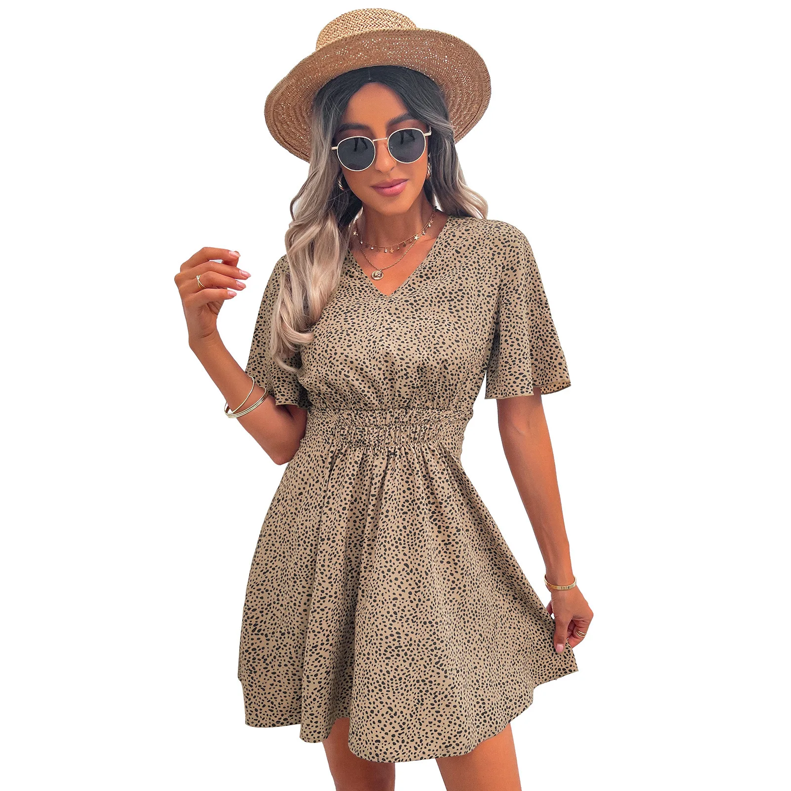 2022 New Women Printed Leopard Summer Dress Europe And America Sexy V-neck Dress High Wasit Dress 3 Colors Drop Shipping
2022 New Women Printed Leopard Summer Dress Europe And America Sexy V-neck Dress High Wasit Dress 3 Colors Drop Shipping