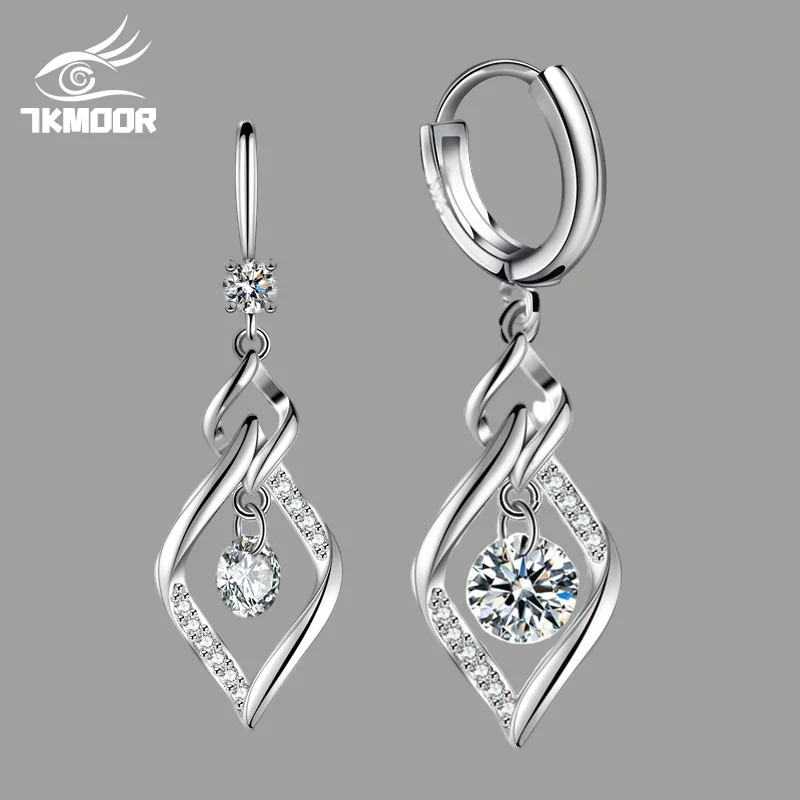 Drop Shiping Wholesale Silver Color Earrings White Pink Blue Crystal Earring For Women Trendy Silver Jewelry New
Drop Shiping Wholesale Silver Color Earrings White Pink Blue Crystal Earring For Women Trendy Silver Jewelry New