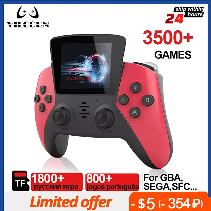 VILCORN Mini Handheld Video Game Dendy Console For PS5 Gamepad Style Retro 1800 Russian Games For GBA MEGA
VILCORN Mini Handheld Video Game Dendy Console For PS5 Gamepad Style Retro 1800 Russian Games For GBA MEGA