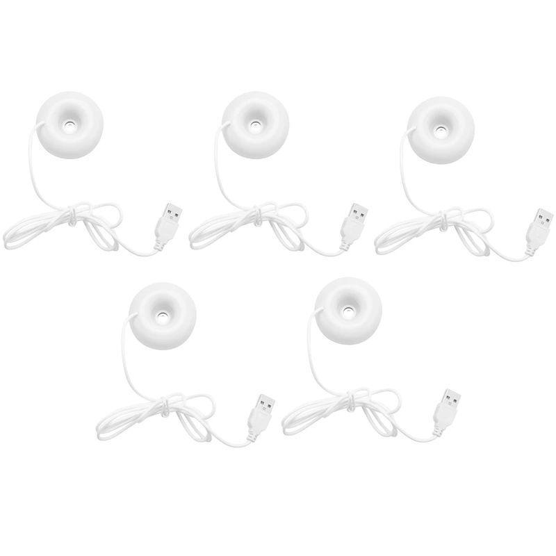 5X White Donut Humidifier USB Office Desktop Mini Humidifier Portable Creative Air Purifier White
5X White Donut Humidifier USB Office Desktop Mini Humidifier Portable Creative Air Purifier White