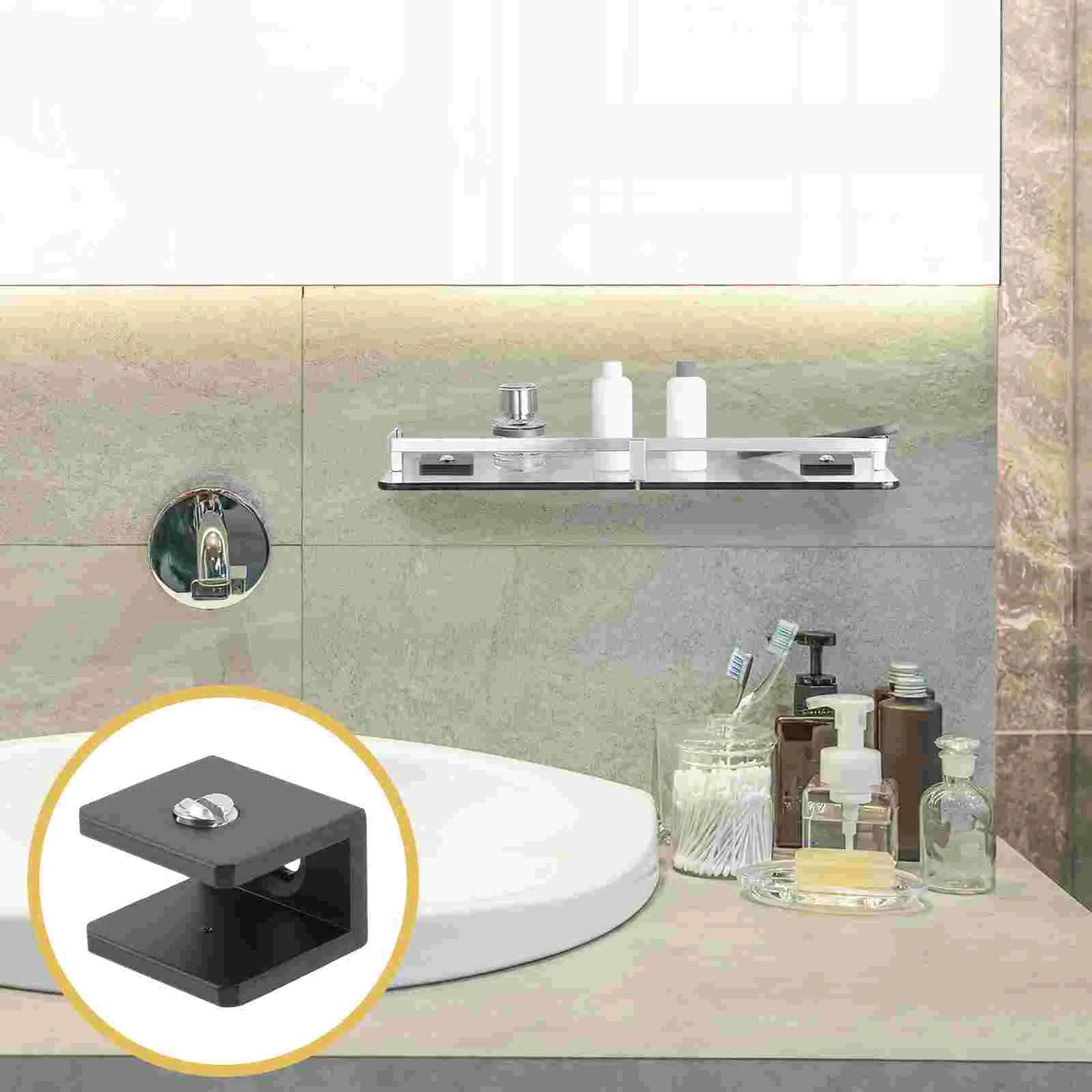 Shelf Brackets Clamp Bracket Holder Support Mounting Shower Clips Clip Floating Clamps Shelves Adjustable Mirror Wallmounts
Shelf Brackets Clamp Bracket Holder Support Mounting Shower Clips Clip Floating Clamps Shelves Adjustable Mirror Wallmounts