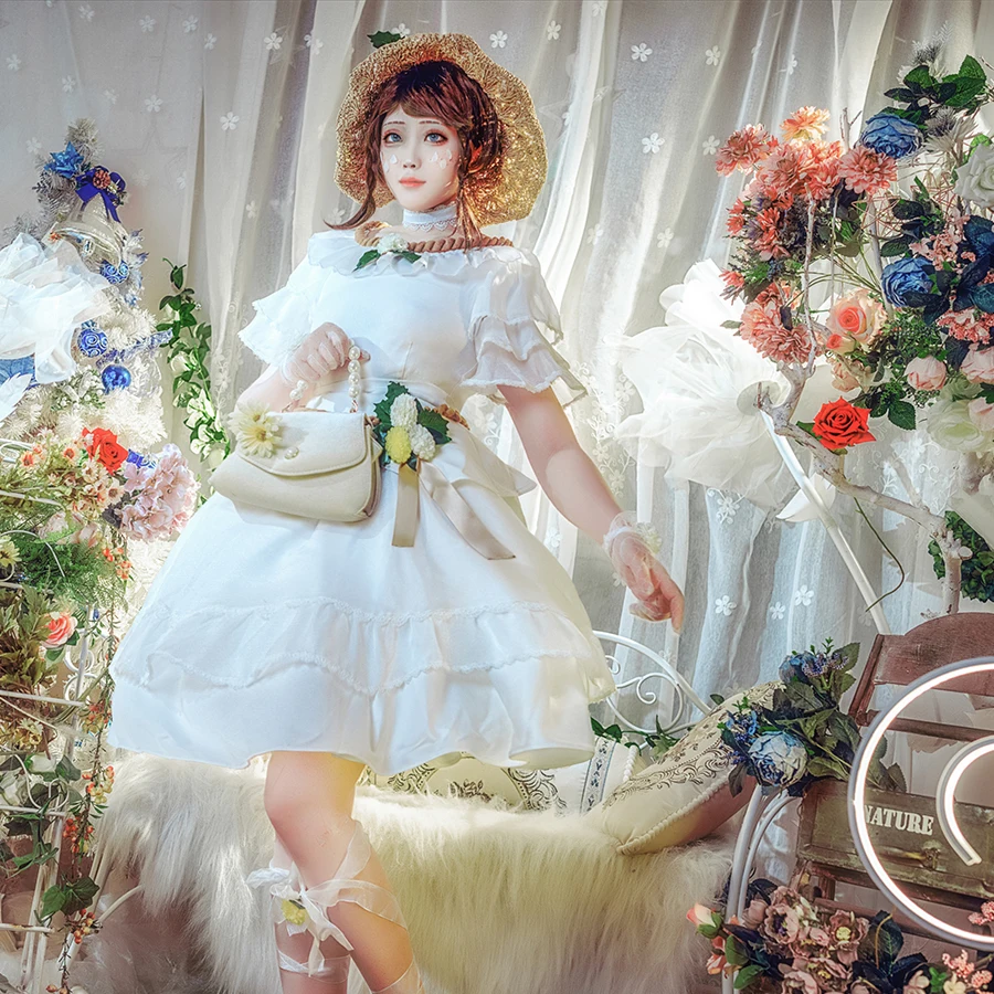 Костюм для косплея садоводства, Эммы Вудса, подождите ветра 
Костюм для косплея садоводства, Эммы Вудса, подождите ветра