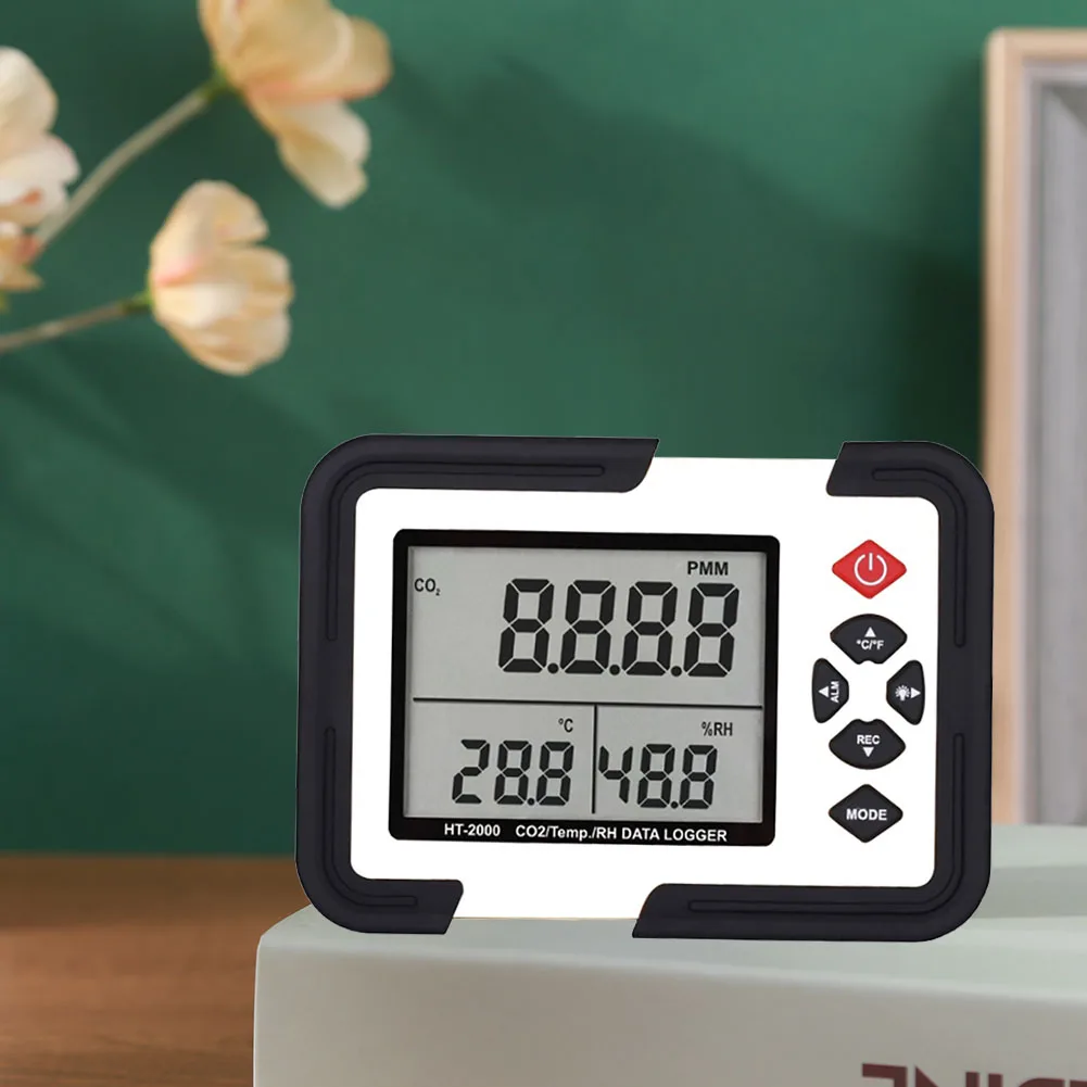 HT-2000 Carbon Dioxide Detector CO2 Concentration Gas Detector Temperature Hygrometer Data Software for Indoor
HT-2000 Carbon Dioxide Detector CO2 Concentration Gas Detector Temperature Hygrometer Data Software for Indoor