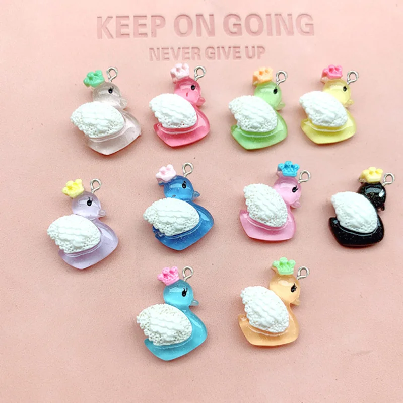 10Pcs Colorful Cute Swan Resin Charms for Jewelry Making Decoration DIY Pendants Crafts Earrings Keychain Necklace Accessories
10Pcs Colorful Cute Swan Resin Charms for Jewelry Making Decoration DIY Pendants Crafts Earrings Keychain Necklace Accessories