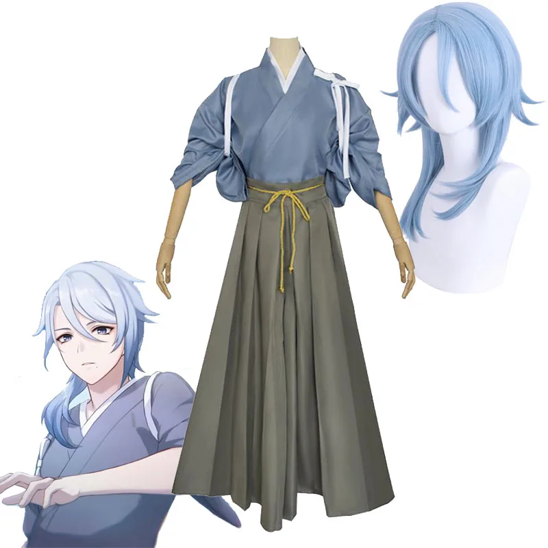 Костюм для косплея Genshin Impact Kamisato Ayato, костюмы унисекс на Хэллоуин, аксессуары для парика, герои игры кендауги и хакама
Костюм для косплея Genshin Impact Kamisato Ayato, костюмы унисекс на Хэллоуин, аксессуары для парика, герои игры кендауги и хакама