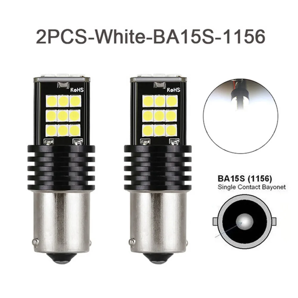 2pcs Super Bright 1156 BA15S 24-SMD LED Light Bulb No Error LED Reverse Backup Turn Signal Tail Brake Light Bulbs
2pcs Super Bright 1156 BA15S 24-SMD LED Light Bulb No Error LED Reverse Backup Turn Signal Tail Brake Light Bulbs