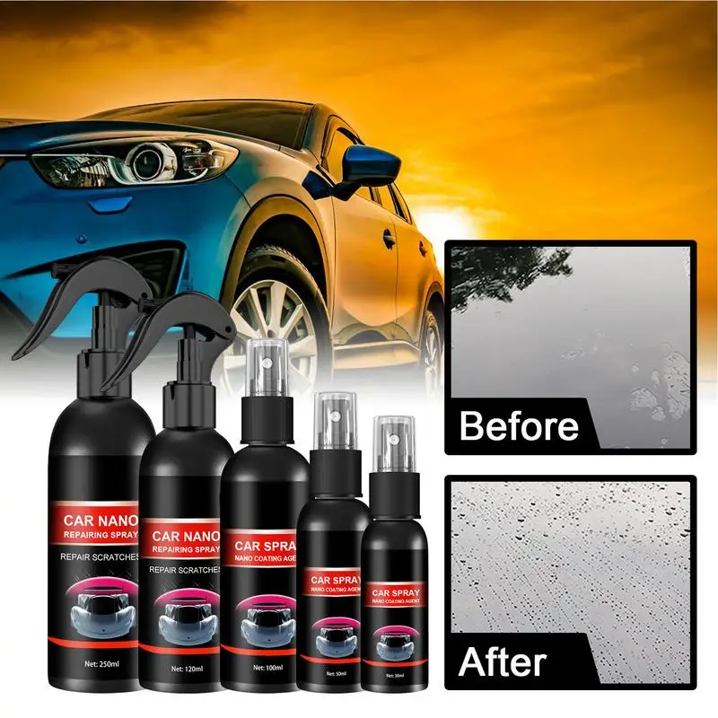 Nano Repairing Coating Spray Multi Function Car Scratch Removal Wax Paint Restorer Auto Scratch Removal Tool Water Spots Cleaner
Nano Repairing Coating Spray Multi Function Car Scratch Removal Wax Paint Restorer Auto Scratch Removal Tool Water Spots Cleaner