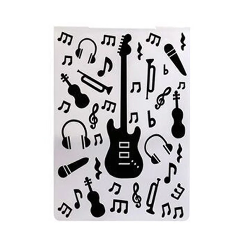 Guitar Embossing folders Plastic Background Template for DIY Scrapbooking Crafts Making Photo Album Card Holiday Decoration
Guitar Embossing folders Plastic Background Template for DIY Scrapbooking Crafts Making Photo Album Card Holiday Decoration