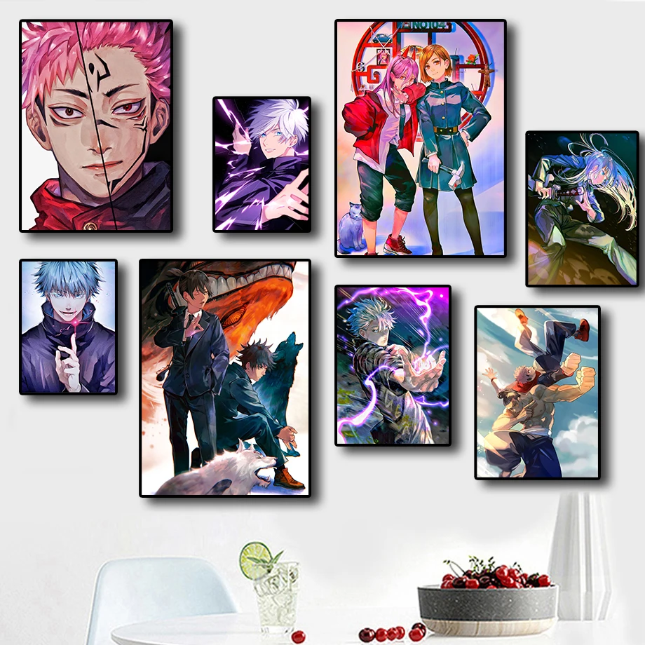 Japanese Popular Anime Jujutsu Kaisen Character Posters Room Living Quality Canvas Painting Wall Art Colorful Home Decor Picture
Japanese Popular Anime Jujutsu Kaisen Character Posters Room Living Quality Canvas Painting Wall Art Colorful Home Decor Picture