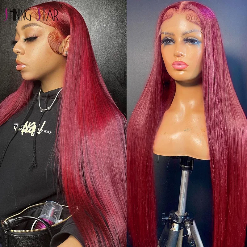 Прямые фронтальные парики 99J 13x4 Для Женщин, парик из человеческих волос бордового цвета, предварительно выщипанные прозрачные кружевные пе... 
Прямые фронтальные парики 99J 13x4 Для Женщин, парик из человеческих волос бордового цвета, предварительно выщипанные прозрачные кружевные пе...