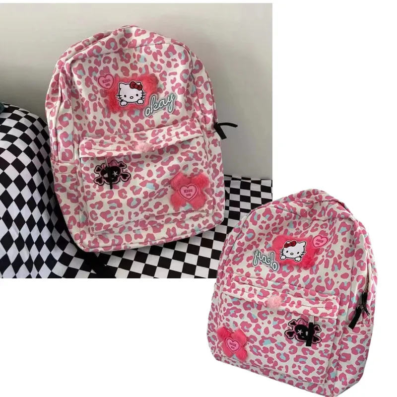 2022 Kawaii Sanrios Hellokitty Schoolbag Anime Cartoon Fashion Kittys Cat Schoolbag Lovely Leopard Print Backpack Computer Bags
2022 Kawaii Sanrios Hellokitty Schoolbag Anime Cartoon Fashion Kittys Cat Schoolbag Lovely Leopard Print Backpack Computer Bags