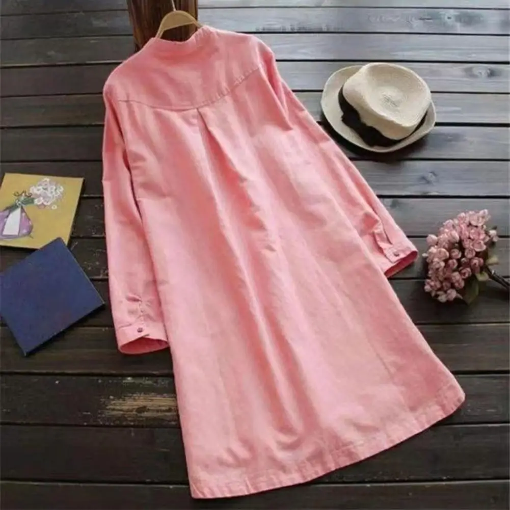 Casual Midi Dress Solid Color Female Asymmetrical Pockets Dress Summer Shirt Dress Beachwear
Casual Midi Dress Solid Color Female Asymmetrical Pockets Dress Summer Shirt Dress Beachwear