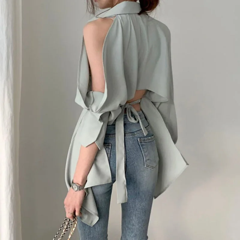 Women Blouse New Lady Hollow Out Turn Down Collar Fashion Shirts Blusa Off Shoulder Spring Summer 2023 Solid Tops 7A268
Women Blouse New Lady Hollow Out Turn Down Collar Fashion Shirts Blusa Off Shoulder Spring Summer 2023 Solid Tops 7A268