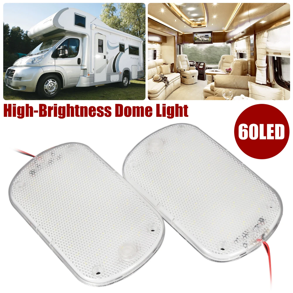 2Pcs Car Interior Light With 60 Bright LED Lamp Beads 12V-85V Dome Light Auto Interior Night Reading Ceiling Light For RV Truck
2Pcs Car Interior Light With 60 Bright LED Lamp Beads 12V-85V Dome Light Auto Interior Night Reading Ceiling Light For RV Truck