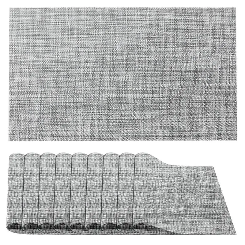 PVC Placemats Dining Table Placemats Set Of 10 Washable Heat Resistant Non-Slip PVC Placemats For Dining Table Kitchen Decor
PVC Placemats Dining Table Placemats Set Of 10 Washable Heat Resistant Non-Slip PVC Placemats For Dining Table Kitchen Decor