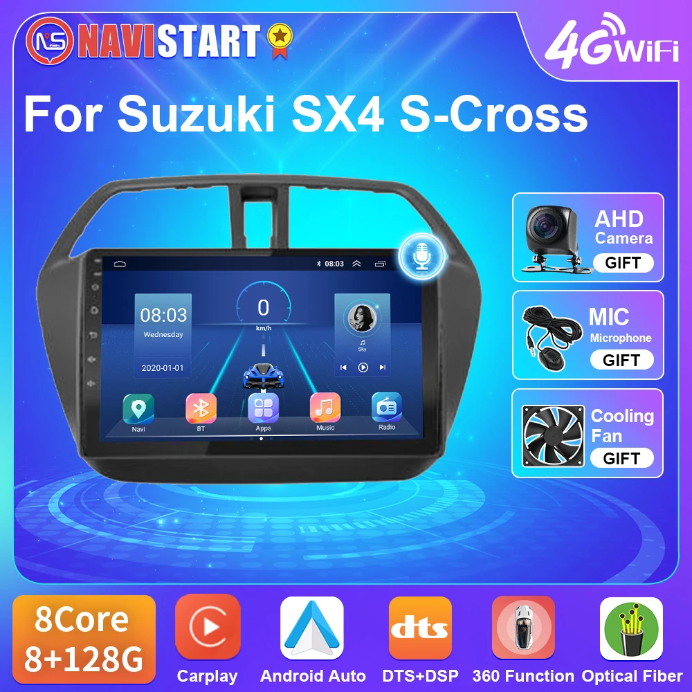 Автомобильный мультимедийный плеер NAVISTART Android 10 для Suzuki SX4 S-Cross 2012 - 2017 Carplay 4G WIFI BT навигация GPS DSP 2 Din без DVD
Автомобильный мультимедийный плеер NAVISTART Android 10 для Suzuki SX4 S-Cross 2012 - 2017 Carplay 4G WIFI BT навигация GPS DSP 2 Din без DVD