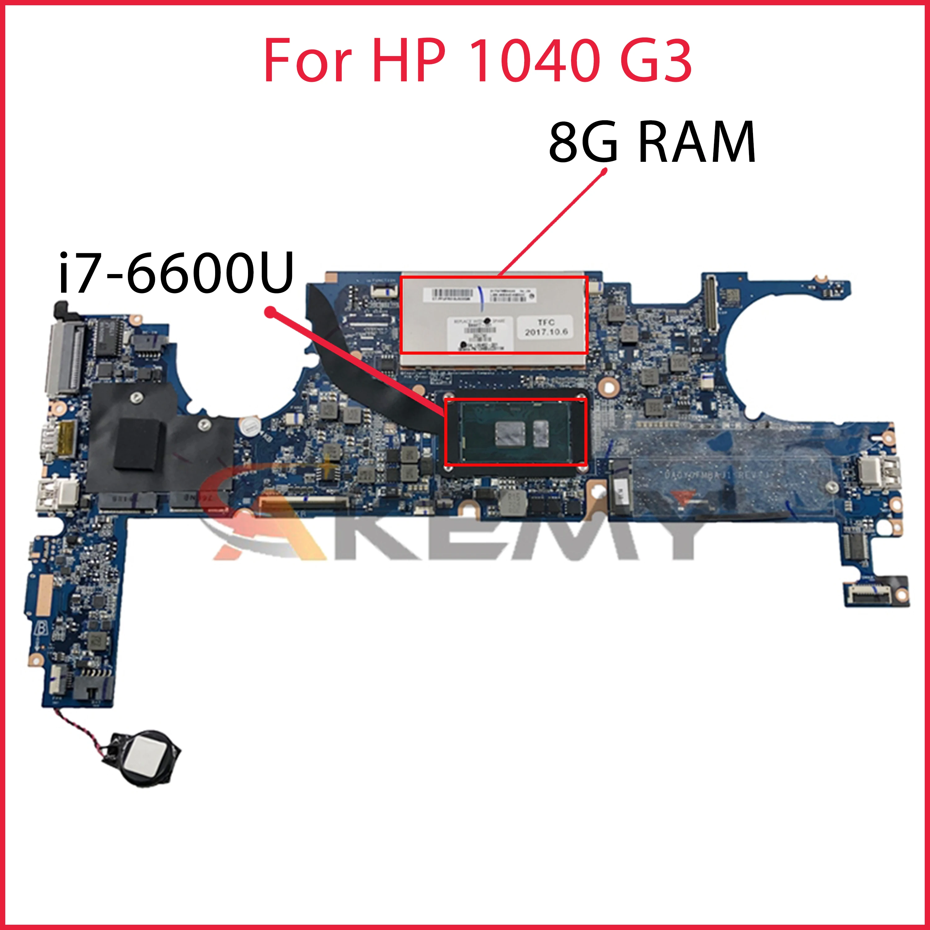 Материнская плата для ноутбука HP 1040 G3 с процессором SR2F1 i7-6600u 8 ГБ ОЗУ 844417-001 844417-601 da0y0fmby1 мб 100% протестированный Быстрая доставка
Материнская плата для ноутбука HP 1040 G3 с процессором SR2F1 i7-6600u 8 ГБ ОЗУ 844417-001 844417-601 da0y0fmby1 мб 100% протестированный Быстрая доставка