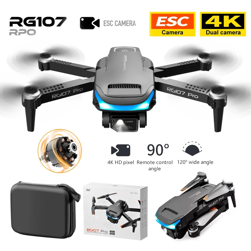2022 RG107 Pro Drone Three-sided Obstacle Avoidance 4K Professional Dual HD Camera FPV Aerial Photography Foldable Quadcopter
2022 RG107 Pro Drone Three-sided Obstacle Avoidance 4K Professional Dual HD Camera FPV Aerial Photography Foldable Quadcopter