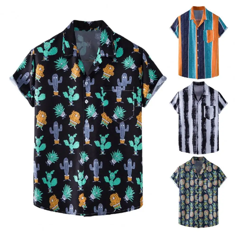 2022 Summer Fashion Mens Hawaiian Shirt Men Shirt Stripe Turn-down Collar Single-breasted Cardigan Summer Top for Daily Wear
2022 Summer Fashion Mens Hawaiian Shirt Men Shirt Stripe Turn-down Collar Single-breasted Cardigan Summer Top for Daily Wear