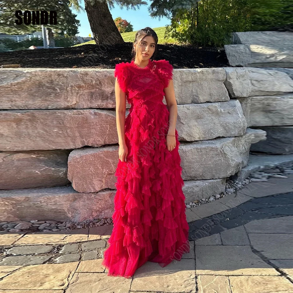 SONDR 2024 Red Polka Dots Tulle A Line Short Prom Dress Cap Sleeves A Line Tiered Ruched Formal Night Party Formal Gowns
SONDR 2024 Red Polka Dots Tulle A Line Short Prom Dress Cap Sleeves A Line Tiered Ruched Formal Night Party Formal Gowns