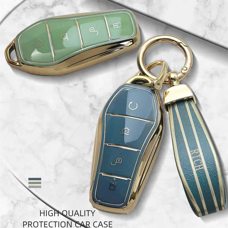 Luxurious Golden Edge Remote Key Case Full Cover For BYD DM Tang Song Dmi Max Pro QIn Pro Yuan Ev And Dolphin Car Accessories
Luxurious Golden Edge Remote Key Case Full Cover For BYD DM Tang Song Dmi Max Pro QIn Pro Yuan Ev And Dolphin Car Accessories