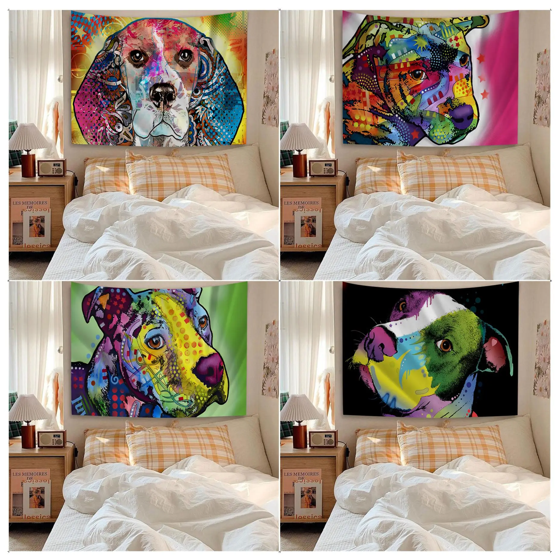 Oil Painting Dog Hippie Wall Hanging Tapestries Art Science Fiction Room Home Decor Wall Hanging Sheets 
Oil Painting Dog Hippie Wall Hanging Tapestries Art Science Fiction Room Home Decor Wall Hanging Sheets