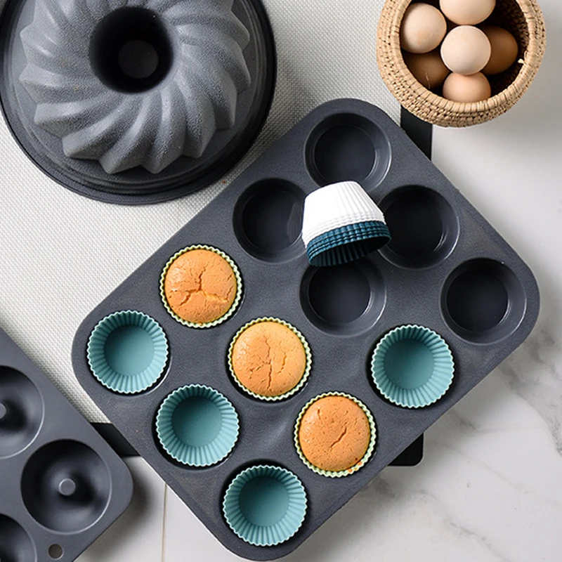 12/24 Pcs Silicone Cupcake Mold Bakeware Cupcake Liner Reusable Muffin Baking Nonstick Moulds DIY Cupcake Cookies Kitchen Tools
12/24 Pcs Silicone Cupcake Mold Bakeware Cupcake Liner Reusable Muffin Baking Nonstick Moulds DIY Cupcake Cookies Kitchen Tools