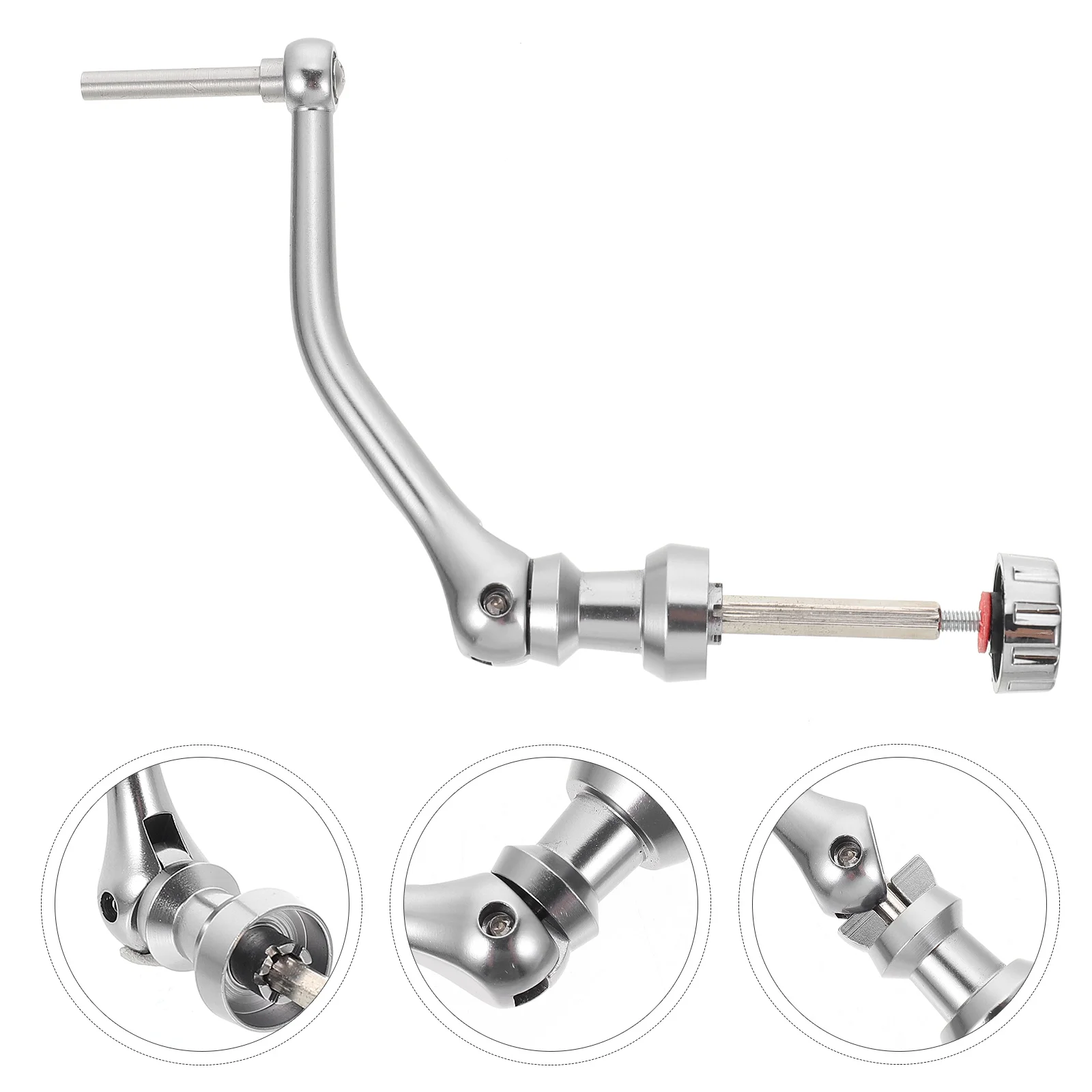 Fishing Tackle Single Rocker Rotatable Reel Handle Grip Accessories Rotary Lightweight Aluminum Alloy Grab Handles 
Fishing Tackle Single Rocker Rotatable Reel Handle Grip Accessories Rotary Lightweight Aluminum Alloy Grab Handles