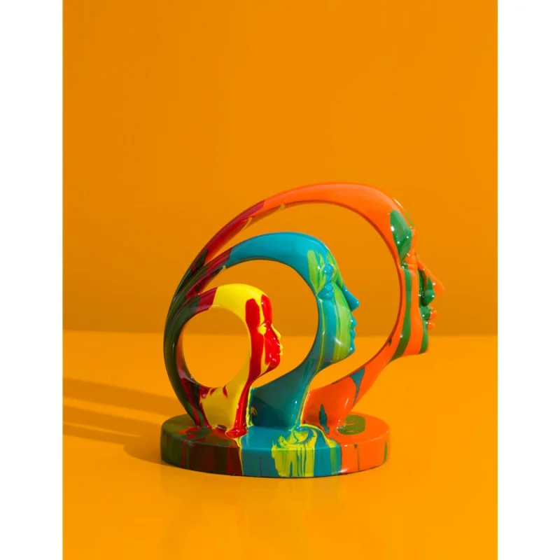 Abstract 3 Faces Art Color Entrance Painted Graffiti Simple Creative Room Entrance Wine Cabinet Office Decorations Resin Crafts
Abstract 3 Faces Art Color Entrance Painted Graffiti Simple Creative Room Entrance Wine Cabinet Office Decorations Resin Crafts