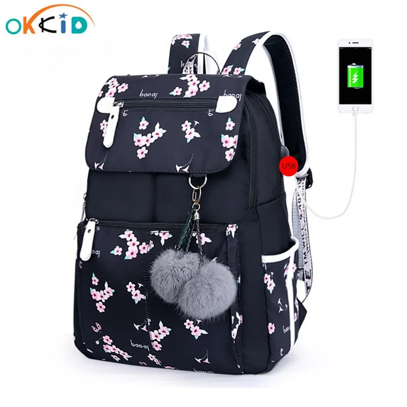 pink flower school backpack for girls women travel laptop backpack usb charging backpacks for children student schoolbag
pink flower school backpack for girls women travel laptop backpack usb charging backpacks for children student schoolbag