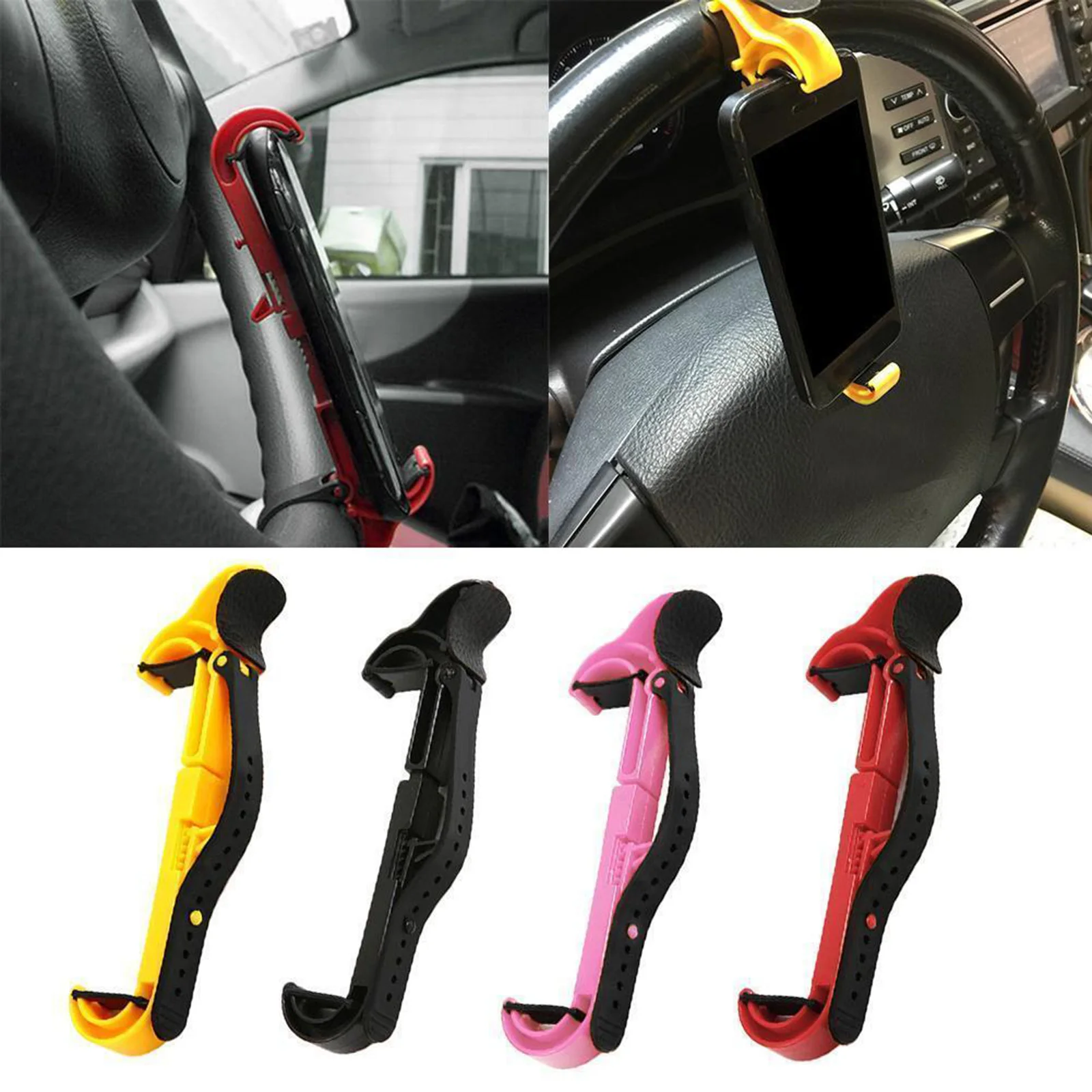 Car Steering Wheel Phone Clip Mount Holder Multifunction Universal Bike Interior Accessories Steering Wheel Bracket
Car Steering Wheel Phone Clip Mount Holder Multifunction Universal Bike Interior Accessories Steering Wheel Bracket