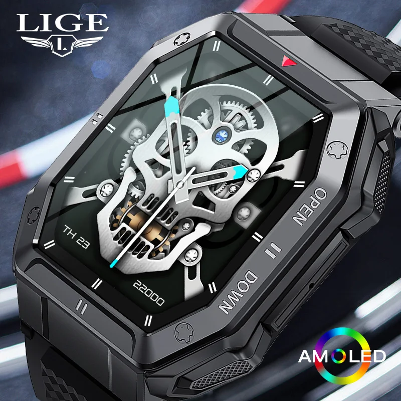 LIGE New Smart Watch Men 1.85'' 5ATM Waterproof Heart Rate Monitor Pedometer Sport 350mAh Battery Smartwatch Men For Android ios
LIGE New Smart Watch Men 1.85'' 5ATM Waterproof Heart Rate Monitor Pedometer Sport 350mAh Battery Smartwatch Men For Android ios