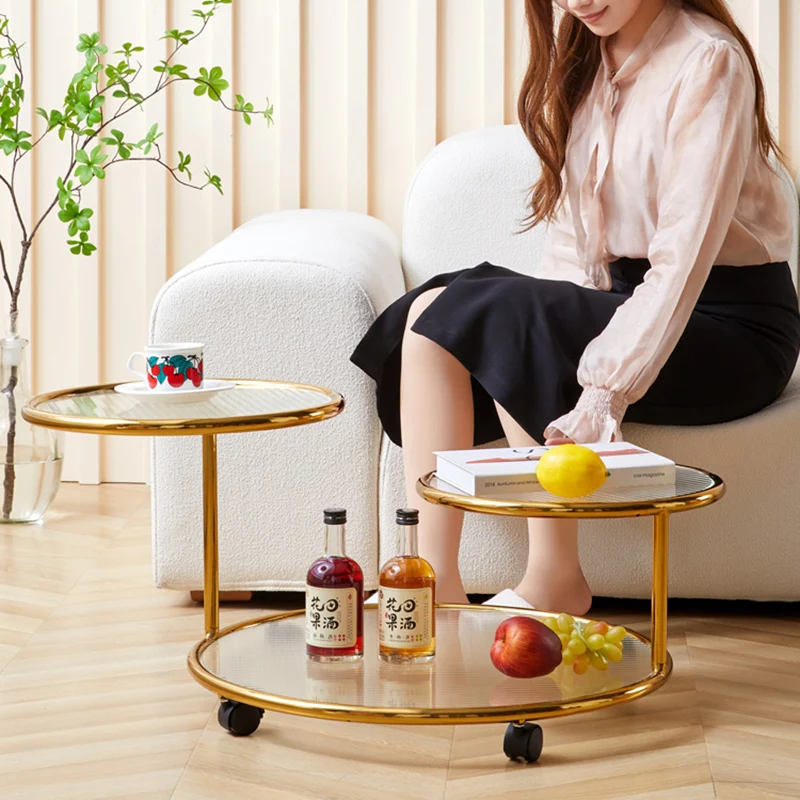 Design Bedroom Coffee Table Metal Mobile Wheels Aesthetic Round Coffee Table Stainless Nuebles Auxiliares Balcony Furnlture
Design Bedroom Coffee Table Metal Mobile Wheels Aesthetic Round Coffee Table Stainless Nuebles Auxiliares Balcony Furnlture