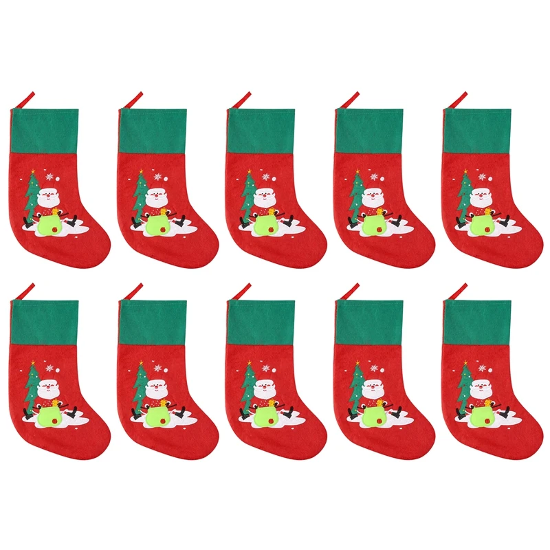 10 Pcs Santa Claus Christmas Socks Stockings Candy Gift Bags For Children Gift Home New Year Xmas Tree Decoration
10 Pcs Santa Claus Christmas Socks Stockings Candy Gift Bags For Children Gift Home New Year Xmas Tree Decoration