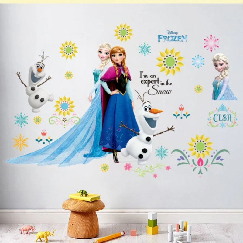 Cartoon diy frozen princess Elsa Anna wall stickers girl Children room background decoration removable kids bedroom poster decal
Cartoon diy frozen princess Elsa Anna wall stickers girl Children room background decoration removable kids bedroom poster decal