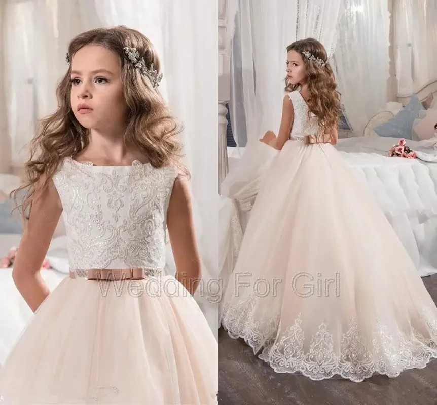 Custom Formal Flower Girl Dresses For Wedding Blush Pink Princess Tutu Sequined Appliqued Lace Bow Child First Communion
Custom Formal Flower Girl Dresses For Wedding Blush Pink Princess Tutu Sequined Appliqued Lace Bow Child First Communion