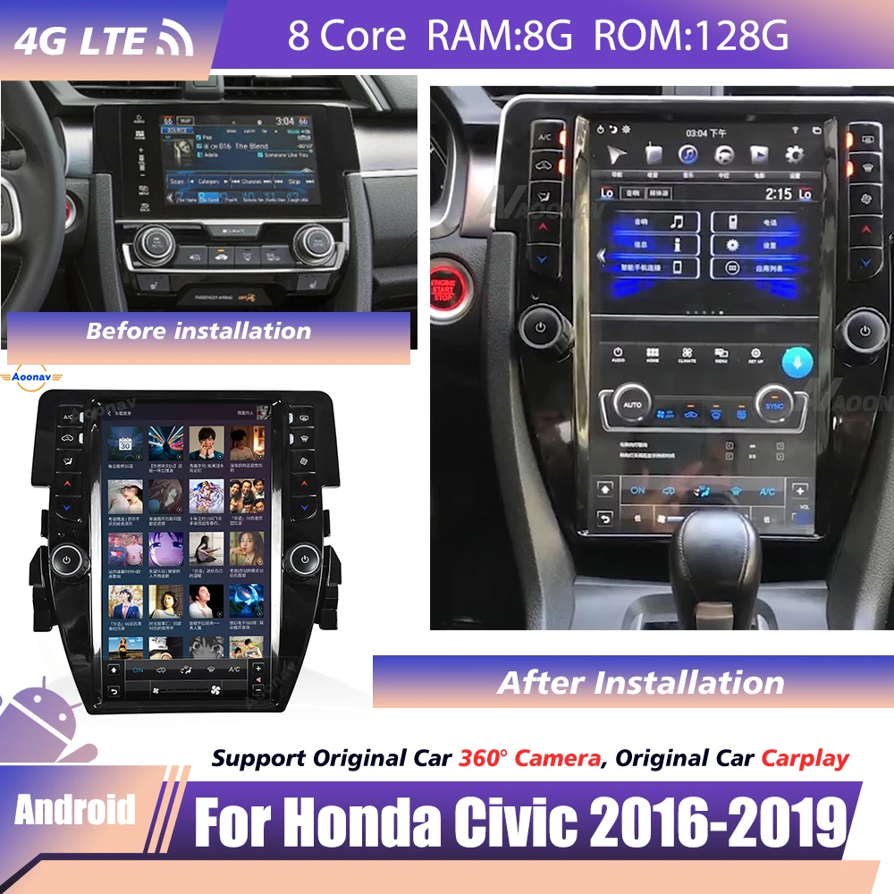 Stereo receiver Android System For Honda Civic 2016 2017 2018 2019 2 Din GPS Touch Screen Navigation Video Player Recorder Head
Stereo receiver Android System For Honda Civic 2016 2017 2018 2019 2 Din GPS Touch Screen Navigation Video Player Recorder Head