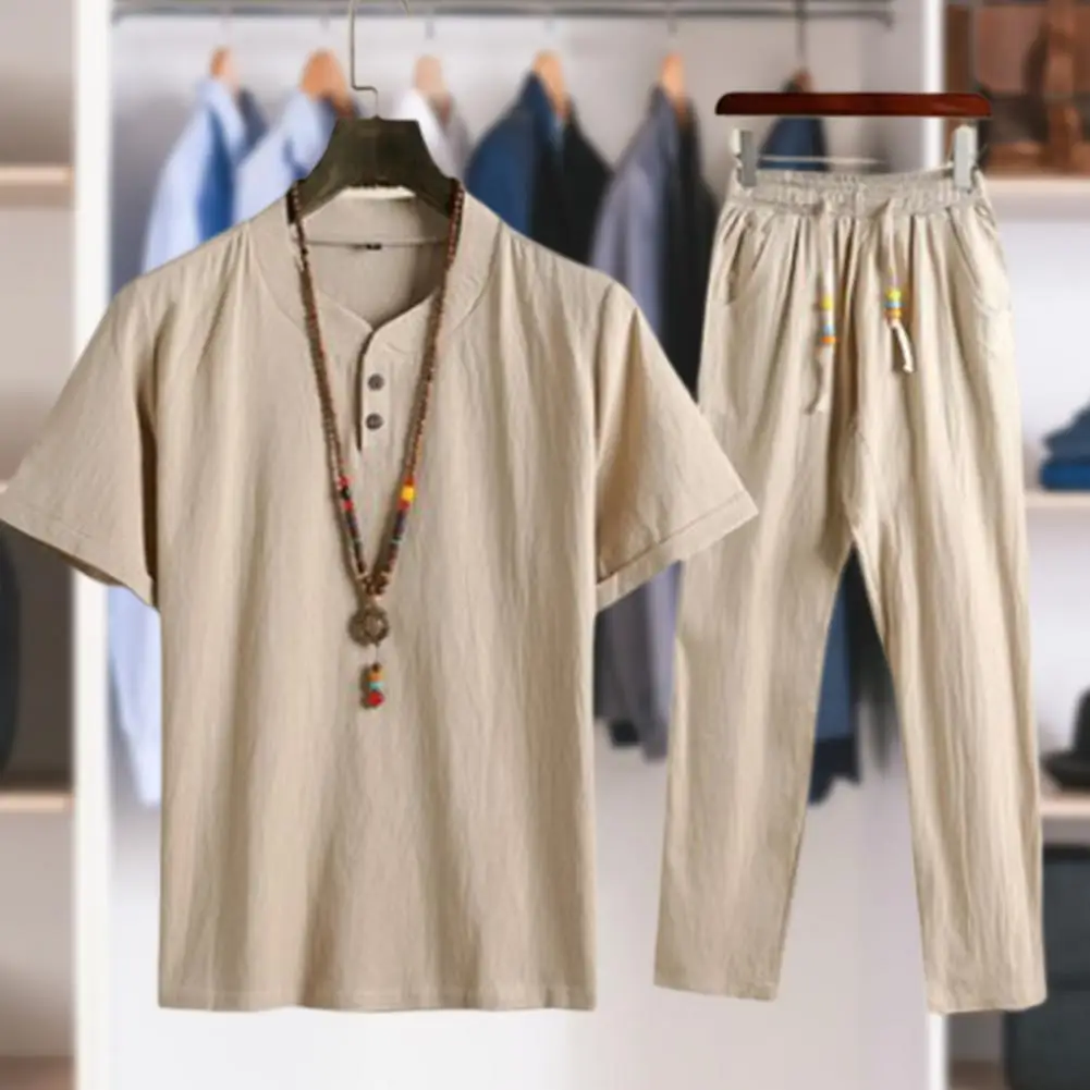 1 Set Stylish Top Trousers V Neck Elastic Waists Temperament Relaxed Fit Mid Rise Outfit
1 Set Stylish Top Trousers V Neck Elastic Waists Temperament Relaxed Fit Mid Rise Outfit