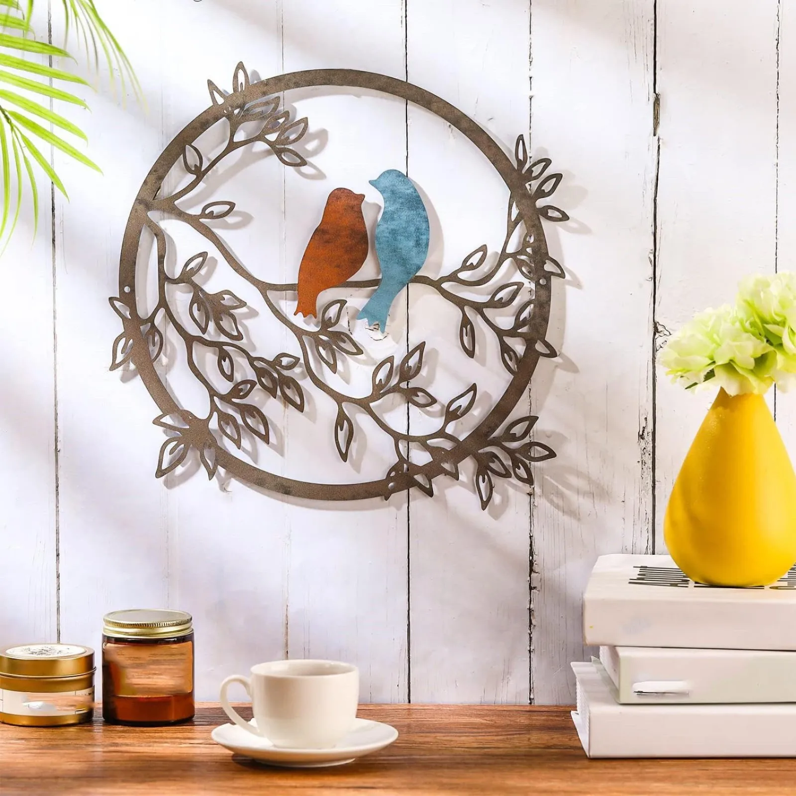 Birds On Metal Art Branches Metal Wall Decoration Garden Wall Art Signs Welcome Sign Hanging Wall Candle Sconce for Bathroom 
Birds On Metal Art Branches Metal Wall Decoration Garden Wall Art Signs Welcome Sign Hanging Wall Candle Sconce for Bathroom