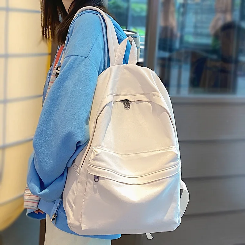 Girl Cool Travel Canvas Trendy Student Bag Female Kawaii College Backpack Fashion Women Book Bag Lady Cute Laptop Backpack Solid
Girl Cool Travel Canvas Trendy Student Bag Female Kawaii College Backpack Fashion Women Book Bag Lady Cute Laptop Backpack Solid