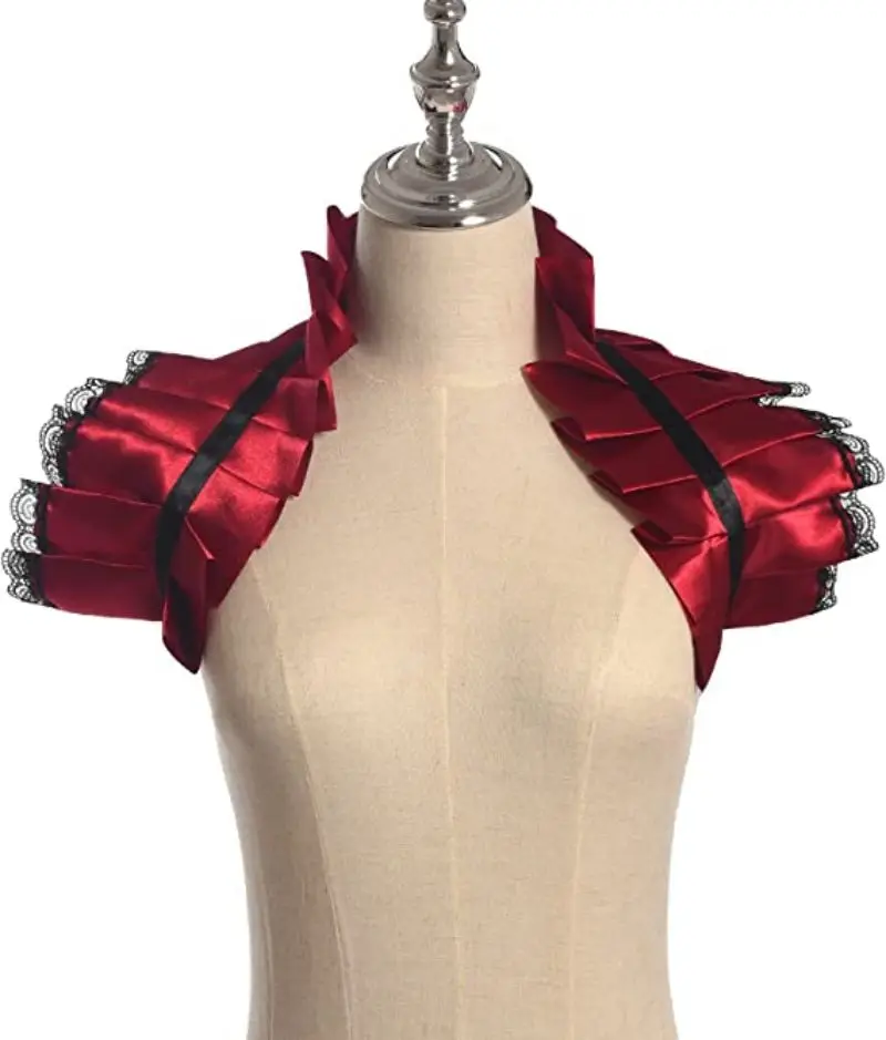 Hot Selling Party Dress Up with Lace Retro Victorian Palace Harajuku Style Punk Fake Collar Pleated Shawl Gothic Performance Sui
Hot Selling Party Dress Up with Lace Retro Victorian Palace Harajuku Style Punk Fake Collar Pleated Shawl Gothic Performance Sui