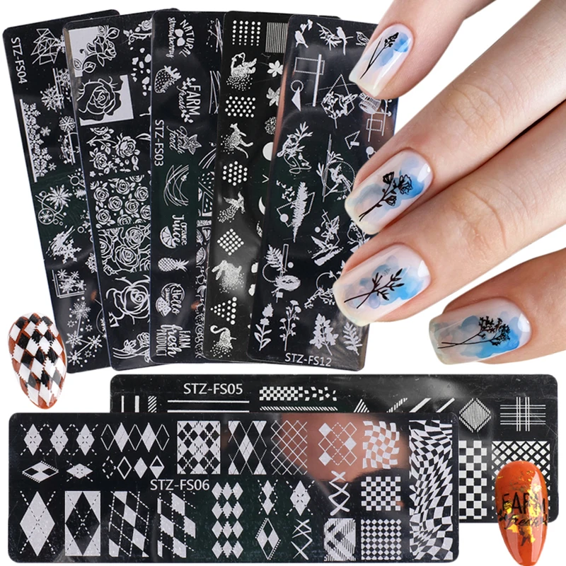 Nail Stamping Plate Flowers Animal Printing Nail Stencils Stainless Steel Nail Art Templates DIY Nail Designs Manicure Tools
Nail Stamping Plate Flowers Animal Printing Nail Stencils Stainless Steel Nail Art Templates DIY Nail Designs Manicure Tools