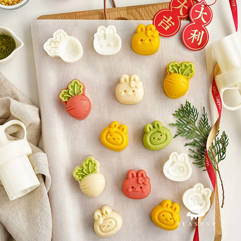 30g Rabbit Radish Moon Cake Mold Cartoon Cute Hand Pressed Pastry Mold Plastic Home Diy Baking Tools Cake Decoration
30g Rabbit Radish Moon Cake Mold Cartoon Cute Hand Pressed Pastry Mold Plastic Home Diy Baking Tools Cake Decoration