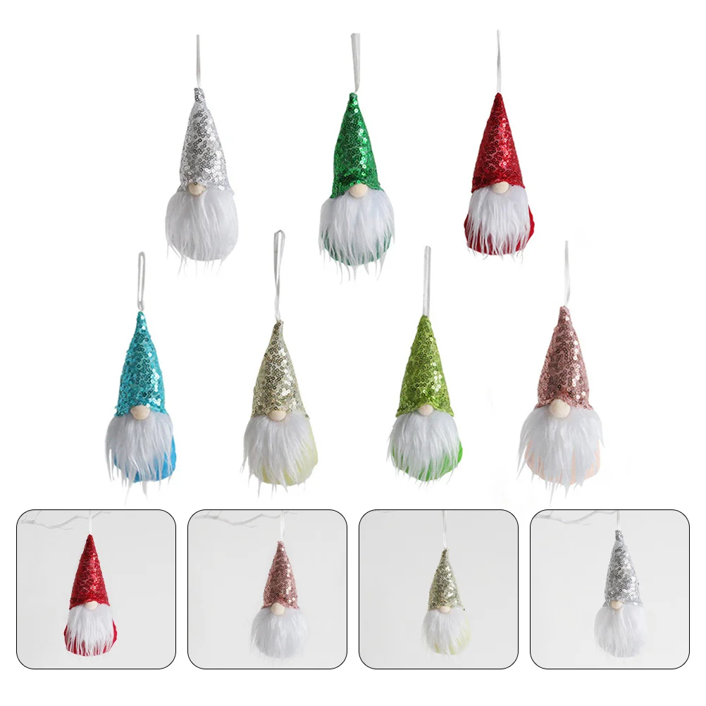7Pcs Christmas Tree Pendant Ornaments Sequin Faceless Dolls Dwarf Small Pendants
7Pcs Christmas Tree Pendant Ornaments Sequin Faceless Dolls Dwarf Small Pendants