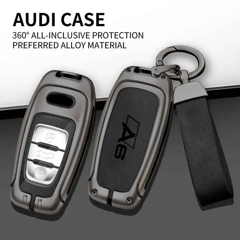 Zinc Alloy Leather Car Key Case Cover For Audi A1 A3 8V A4 B8 B9 A5 A6 C7 A7 A8 Q3 Q5 Q7 S4 S6 S7 S8 R8 TT Keychain Accessories
Zinc Alloy Leather Car Key Case Cover For Audi A1 A3 8V A4 B8 B9 A5 A6 C7 A7 A8 Q3 Q5 Q7 S4 S6 S7 S8 R8 TT Keychain Accessories