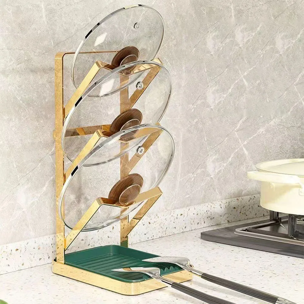 1pc Multilayer Pot Lid Holder Stainless Steel Wall Mounted Pot Cover Storage Rack Kitchen Storage Racks Holders
1pc Multilayer Pot Lid Holder Stainless Steel Wall Mounted Pot Cover Storage Rack Kitchen Storage Racks Holders