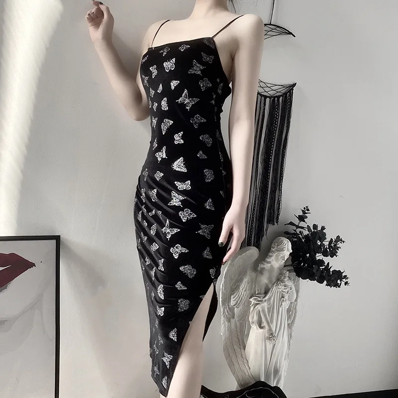 Gothic Vintage Grunge Long Dresses Harajuku Punk Spring 2021 Summer Splice Backless Dark Academia Y2K Dress Butterful Print Chic
Gothic Vintage Grunge Long Dresses Harajuku Punk Spring 2021 Summer Splice Backless Dark Academia Y2K Dress Butterful Print Chic