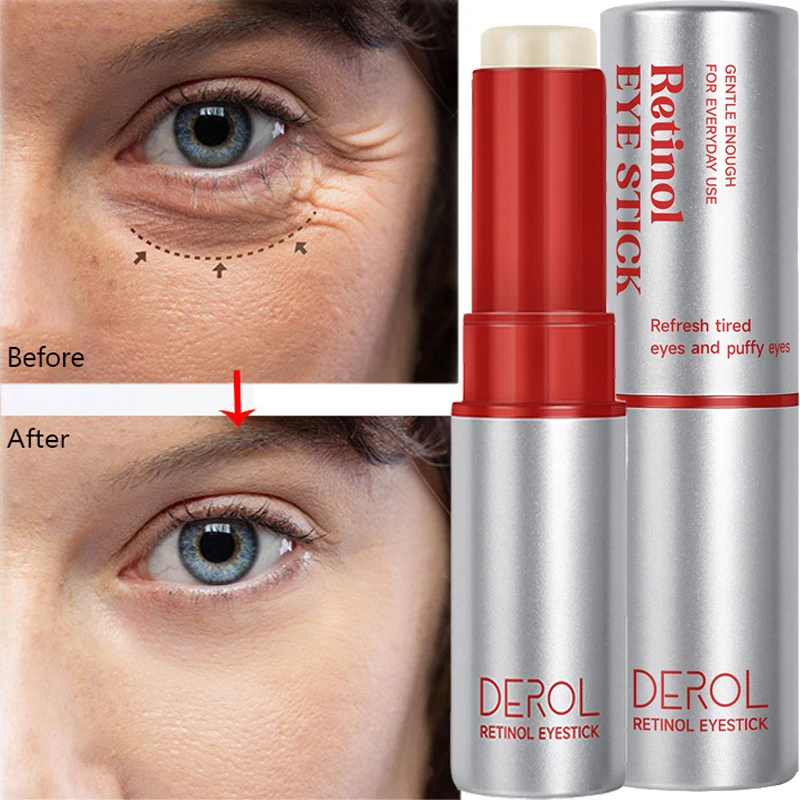 

Retinol Anti-Wrinkle Eye Balm Stick Remove Eyes Bag Dark Circles Anti Aging Lifting Firm Moisturizing Brighten Skin Care Product