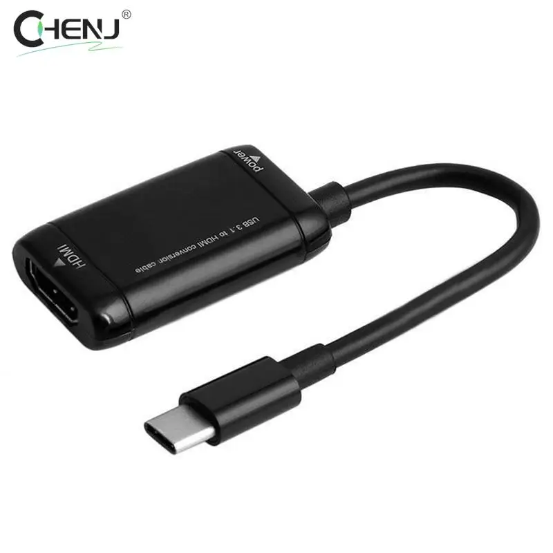 1pc Black USB-C Type C To HDMI-compatible Adapter USB 3.1 Cable For MHL Phone Tablet USB3.1 C To HDMI-compatible Adapter
1pc Black USB-C Type C To HDMI-compatible Adapter USB 3.1 Cable For MHL Phone Tablet USB3.1 C To HDMI-compatible Adapter